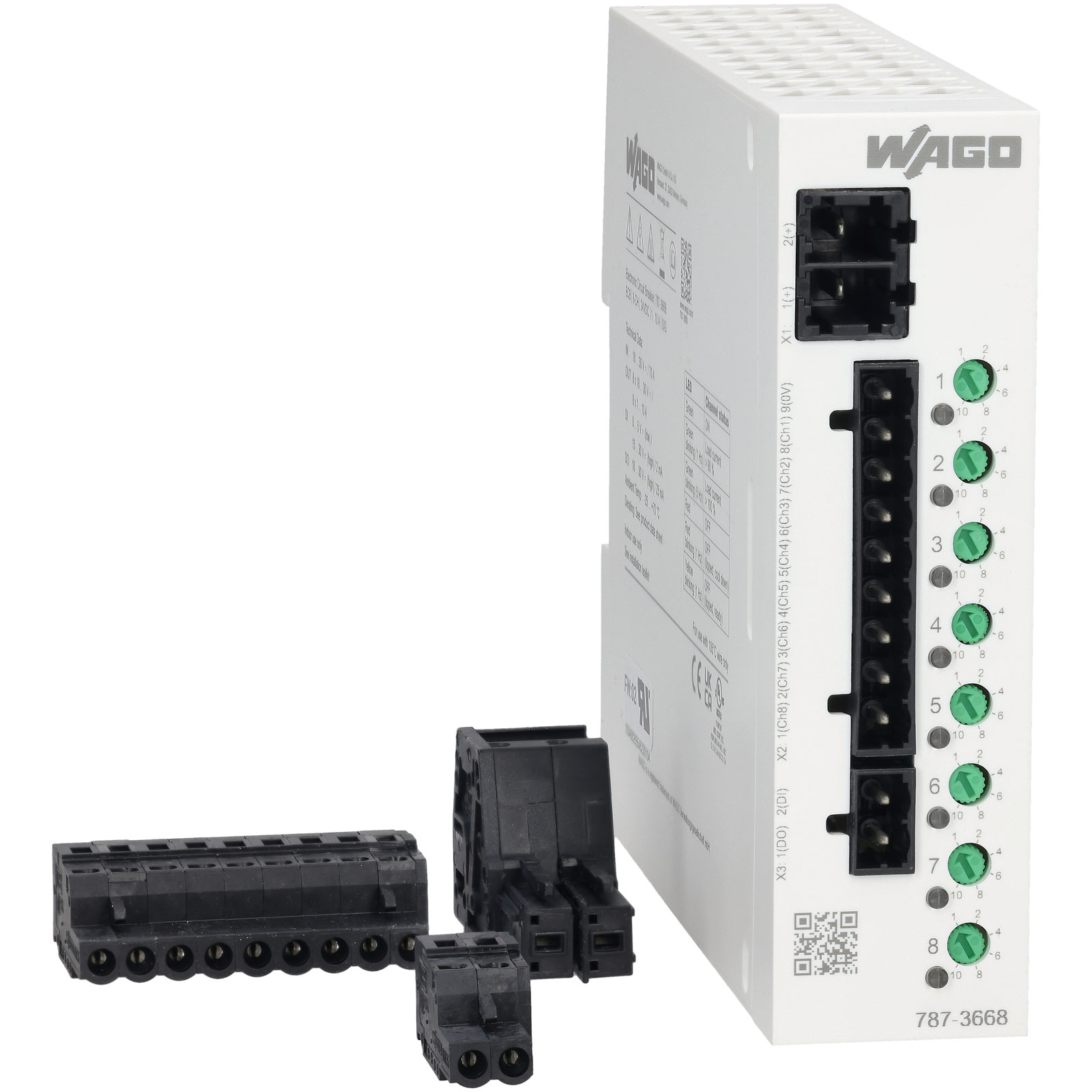 WAGO 787-3668 8 Channel 24V 10A Adjustable Circuit Breaker