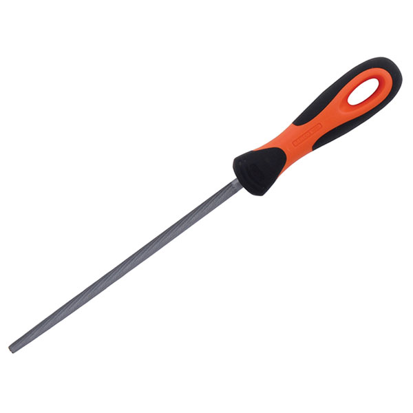 Bahco 1-230-08-2-2 Handled Round Second Cut File 200mm (8in)