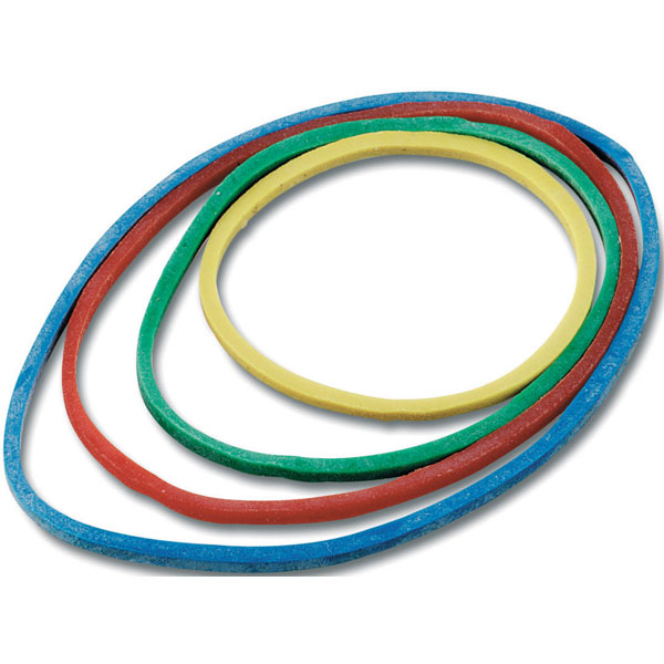 Maped Helix 351100 Elastic Bands in Assorted Colours and Sizes 50g Qty