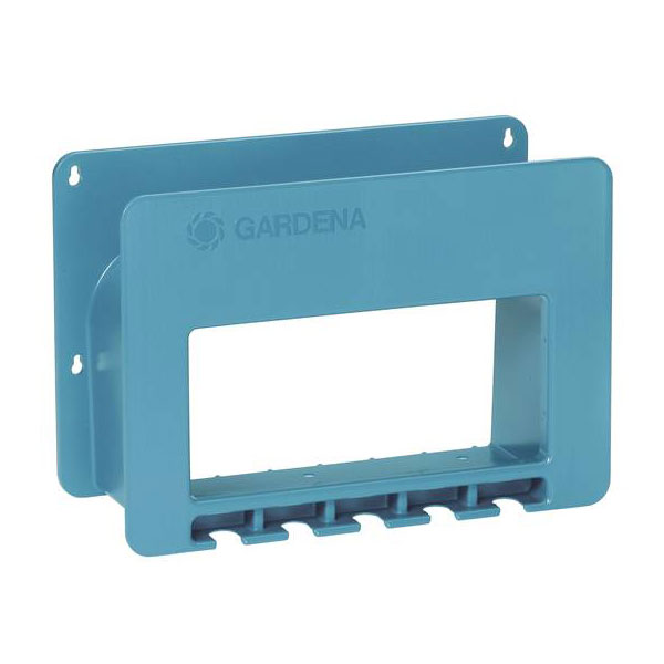 GARDENA 00238-20 Soporte de pared para manguera compacto protegido contra heladas azul