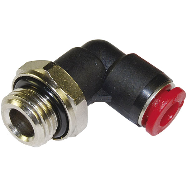 Norgren Pneufit C C02470405 Adattatore a gomito girevole a 90° diametro esterno tubo 4 mm filettatura M5