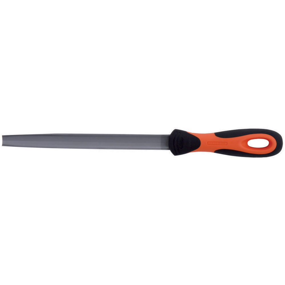 Bahco 1-210-10-1-2 ERGO Half-round File with Handle 250mm Cut 1