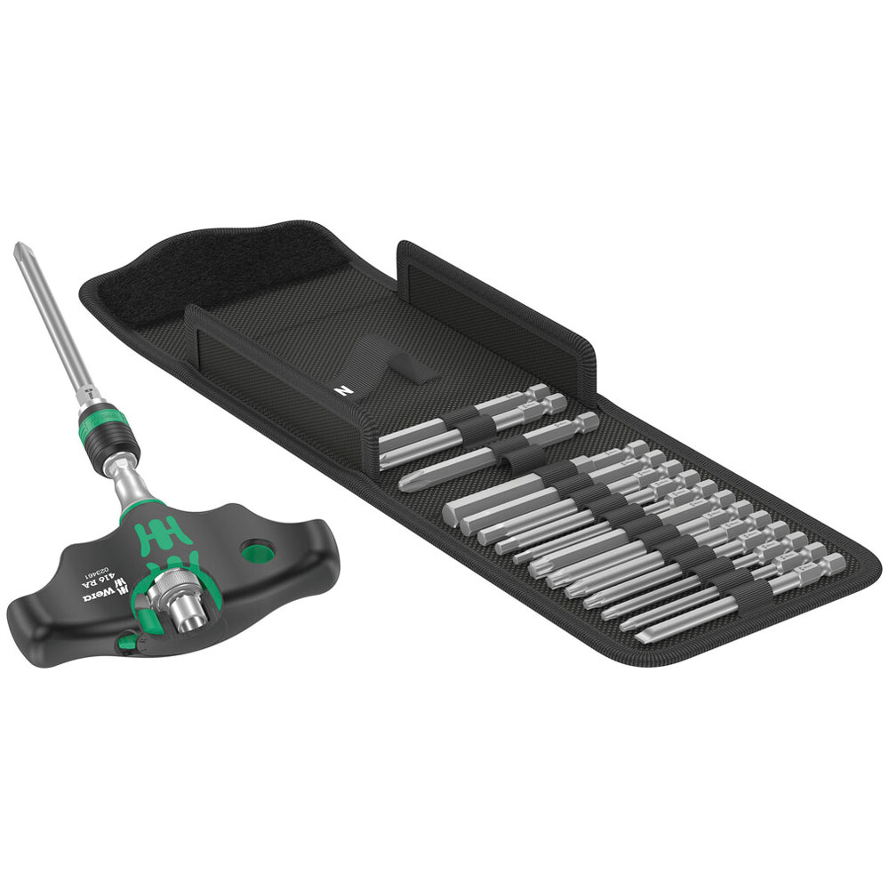 Wera 05023471001 Kraftform Kompakt 400 RA Juego 1, 17 piezas