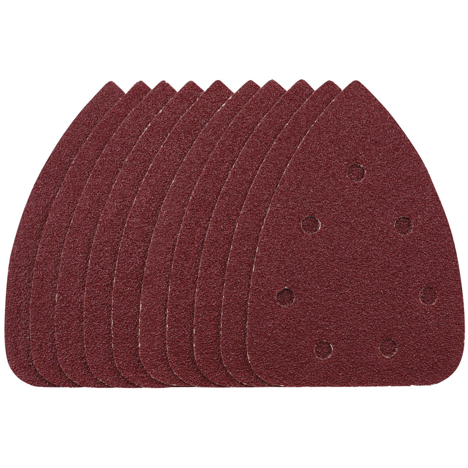 Draper 08611 Detail Schleifblätter - Hook & Loop 140mm 40 Grit SSD6 10 PCs