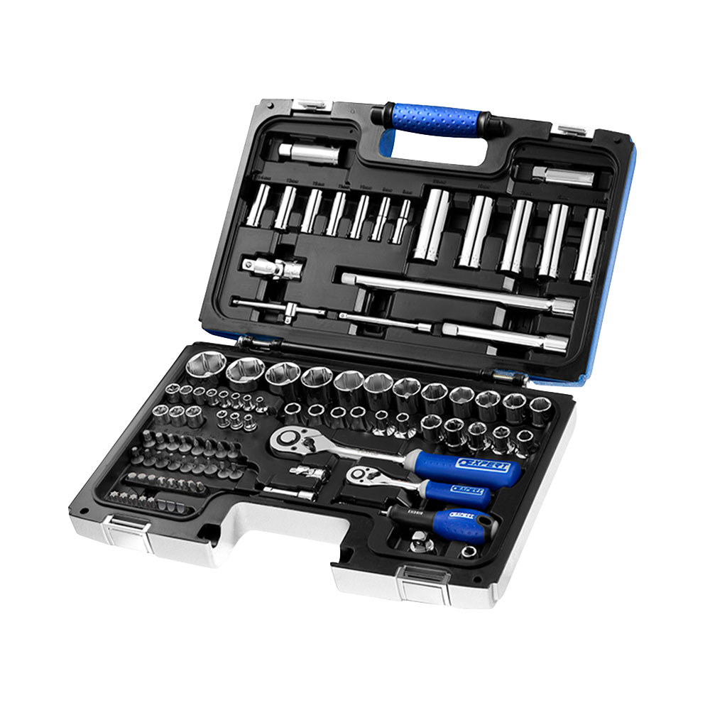 Expert E034805 Socket & Accessory Set of 98 Metric 1/4 & 1/2in
