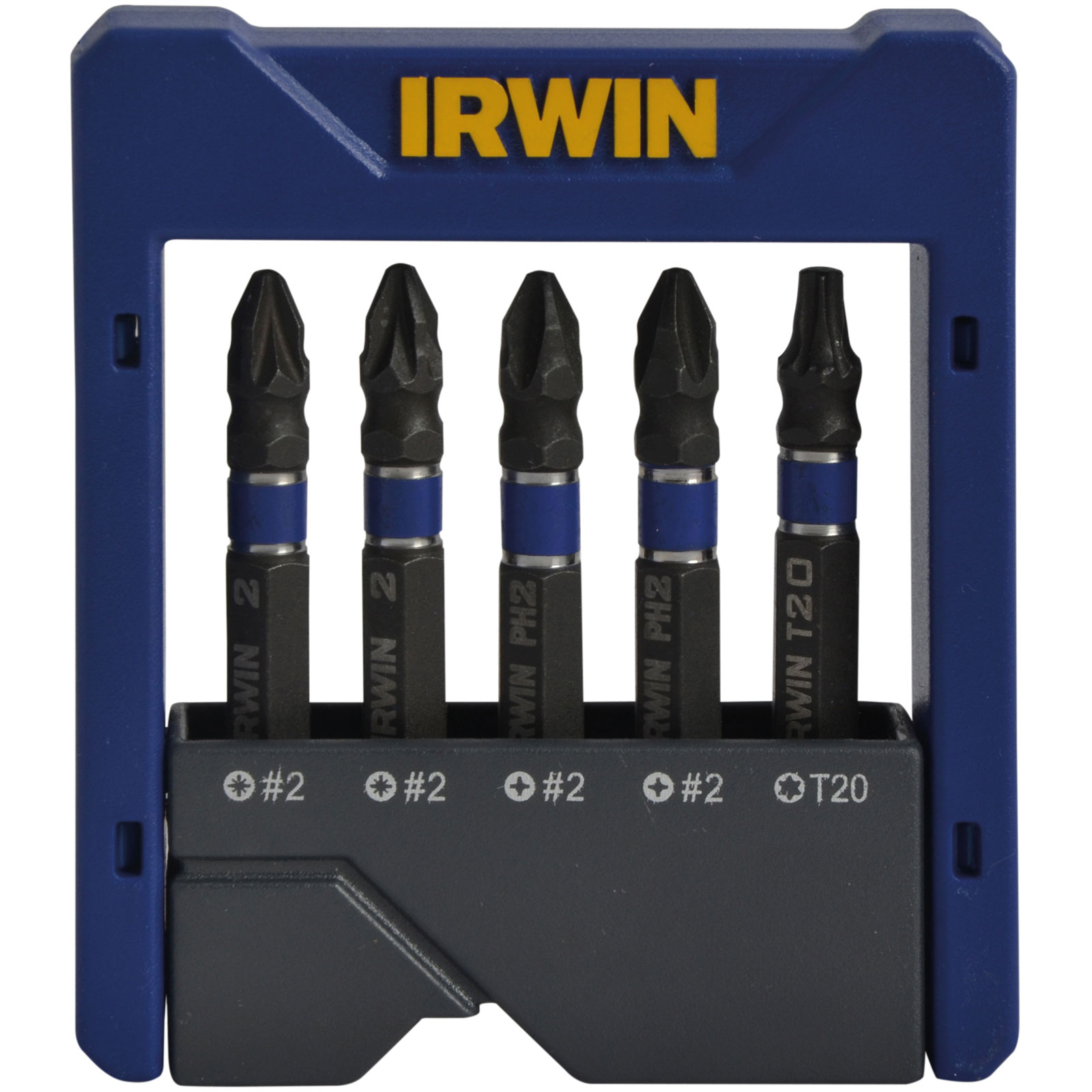 IRWIN® 1923433 Phillips/Pozi/TORX Impact Screwdriver Pocket Bit Set, 5 Piece