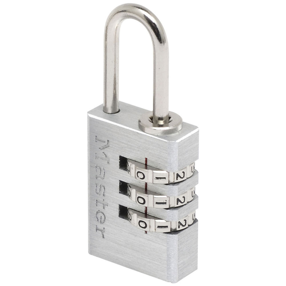 Lucchetto Master Lock 7620EURD in alluminio con combinazione a 3 cifre da 20 mm