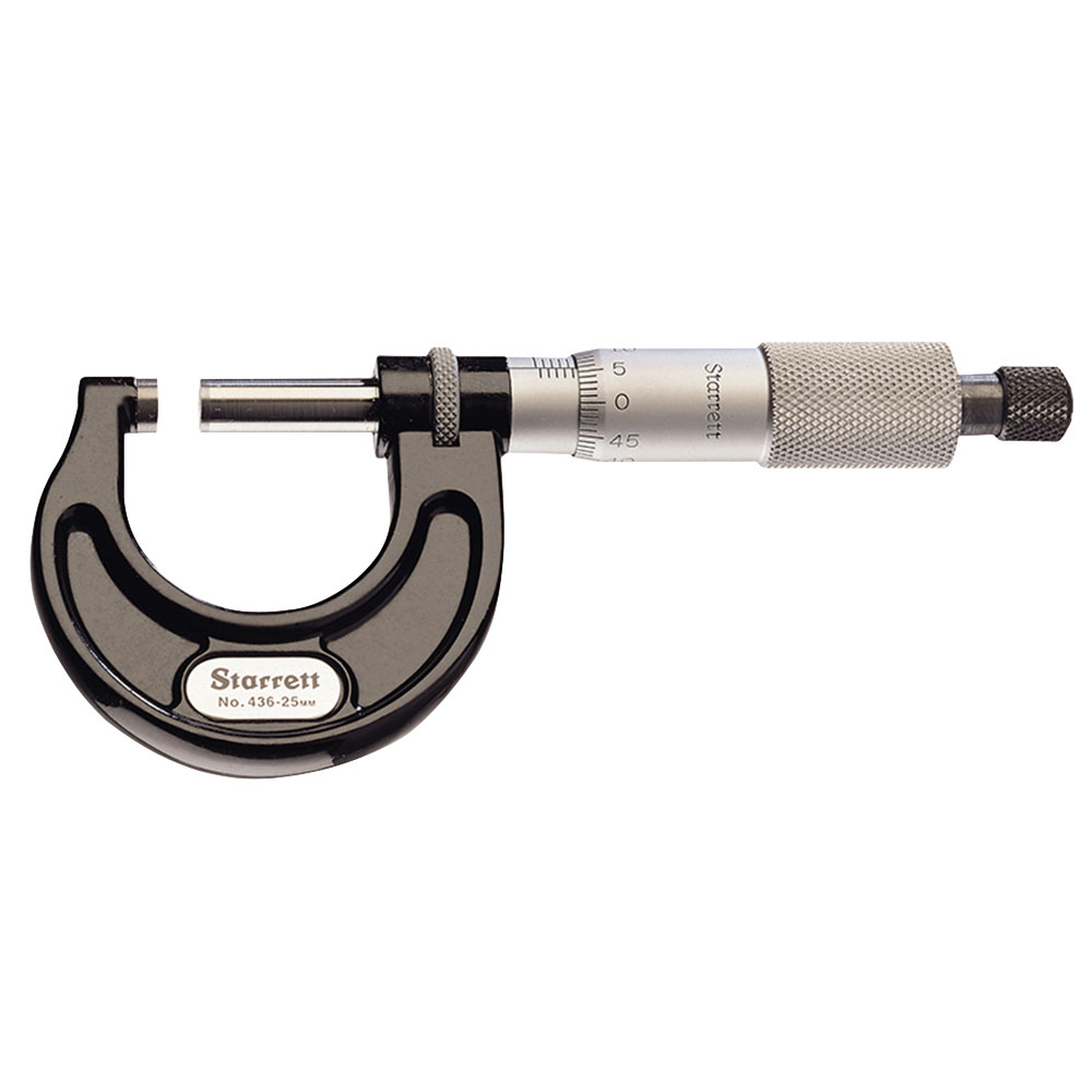 Starrett CU9514 436.1MXRL-50 Micromètre extérieur 25-50 mm Graduation 0,01 mm