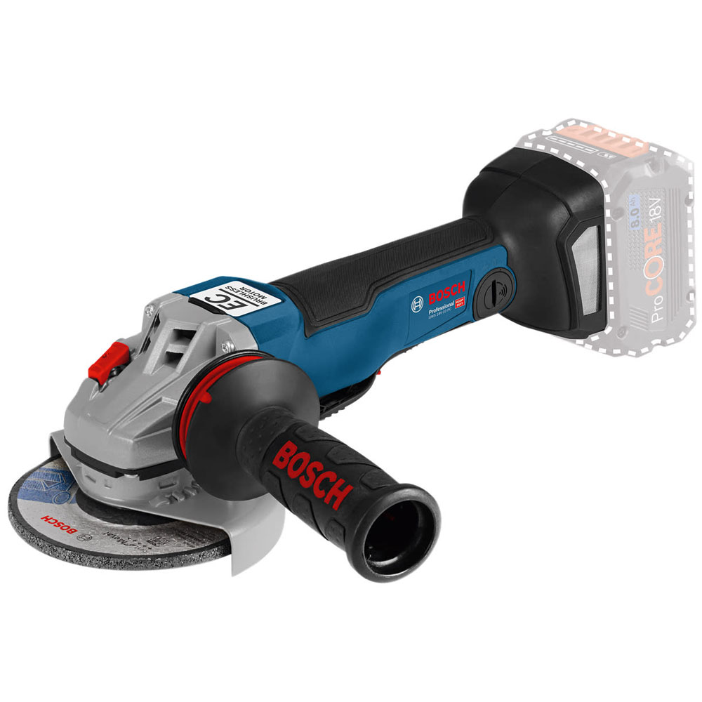 Bosch 06019G3E0A GWS 18V-10 PC Professional Angle Grinder 125mm 18V Bare Unit