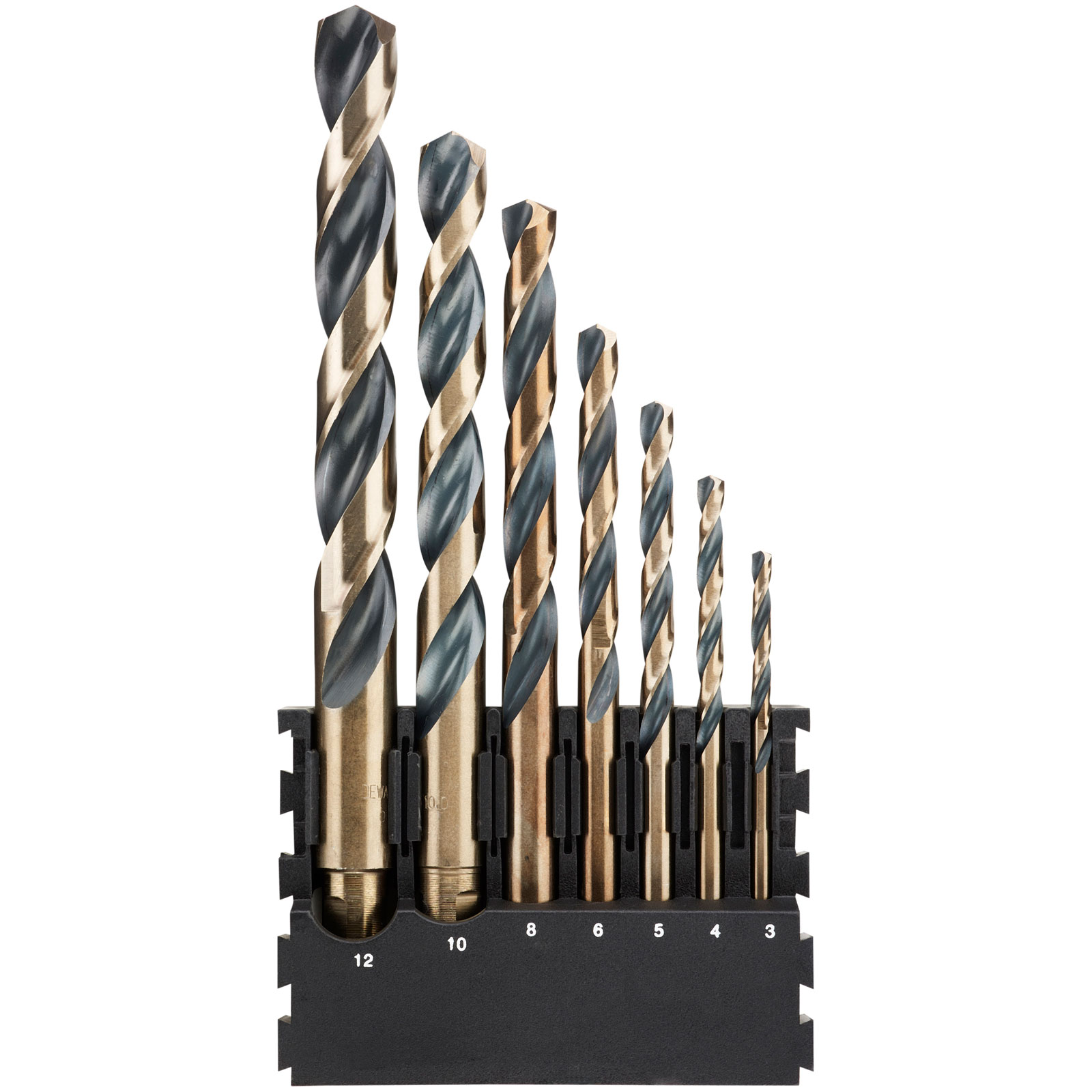 DEWALT DT70829-QZ DT20620 BLACK&GOLD Set punte HSS, 7 pezzi