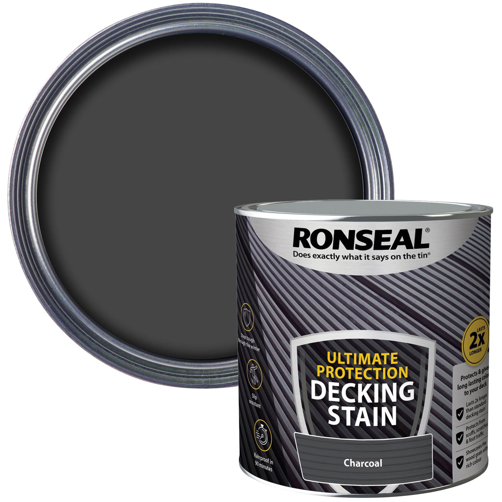 Ronseal 39108 Ultimate Protection Decking Stain Carbone 2,5 litri
