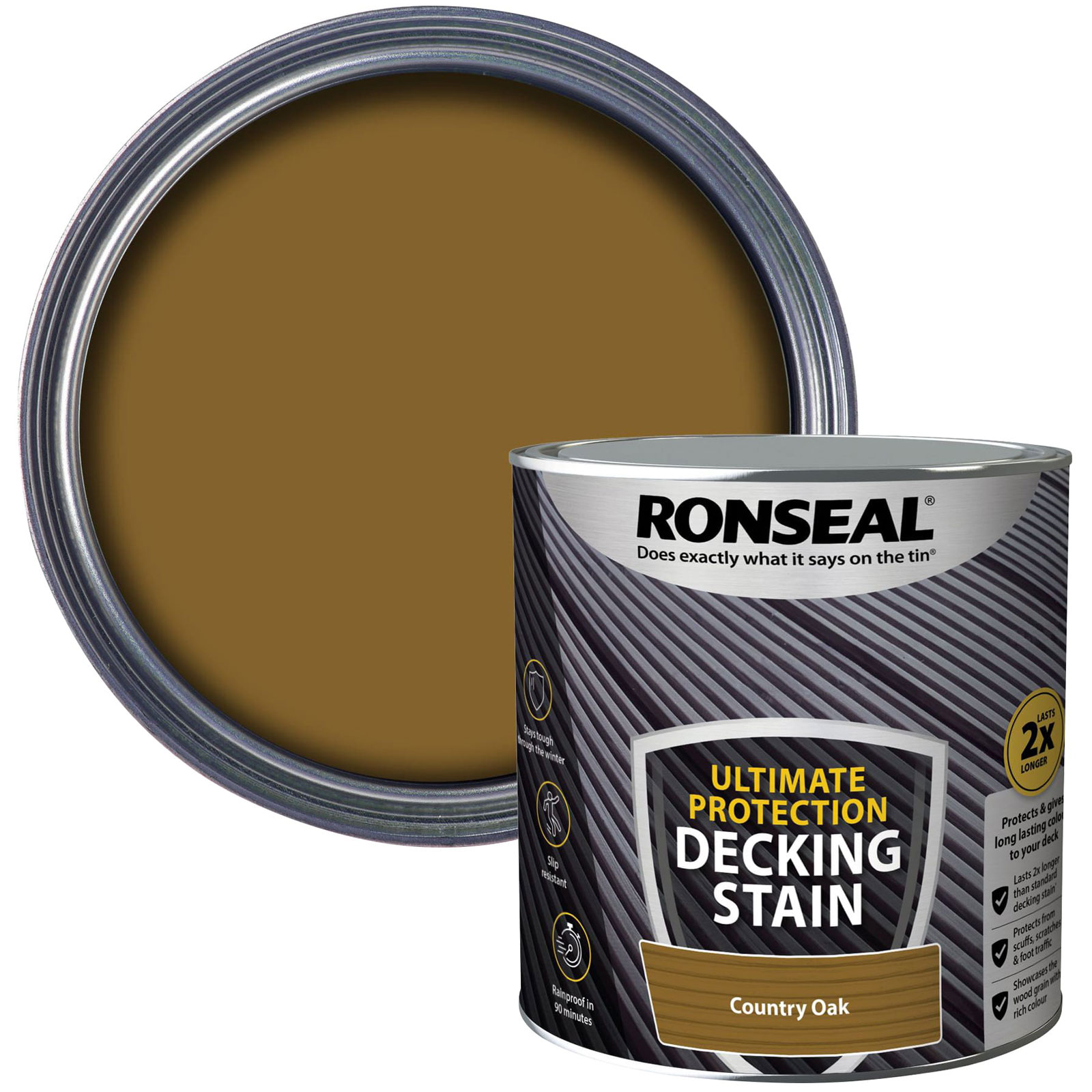 Ronseal 39110 Ultimate Protection Decking Stain Country Oak 2,5 litri