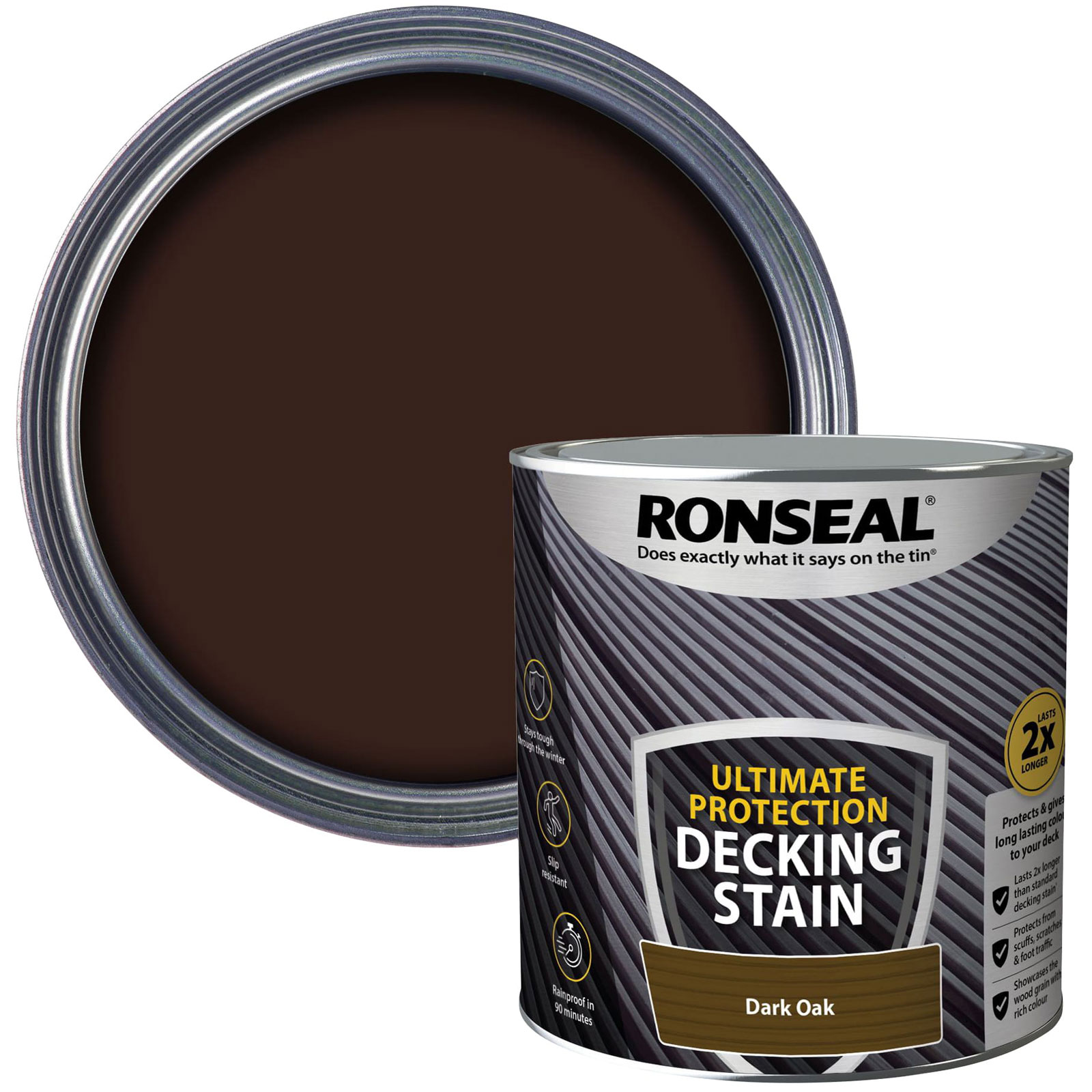 Ronseal 39112 Ultimate Protection Decking Stain Rovere scuro 2,5 litri