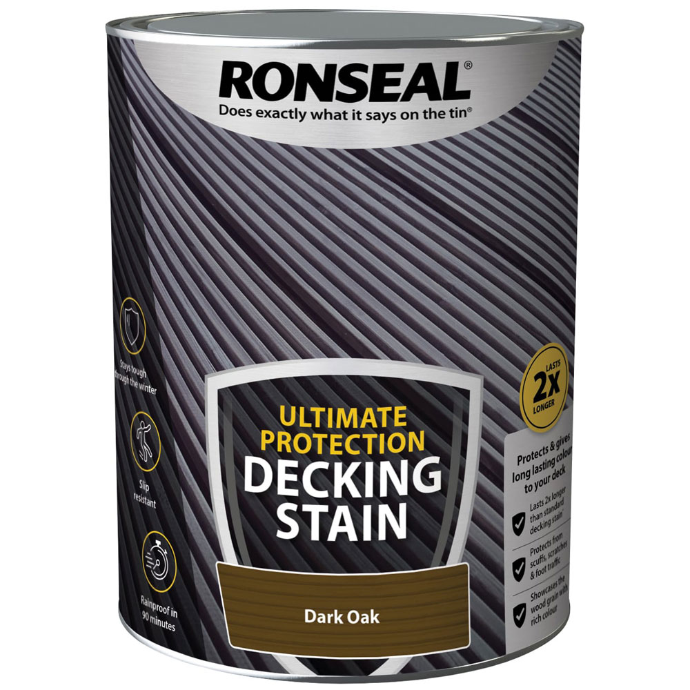 Ronseal 39113 Ultimate Protection Decking Stain Rovere scuro 5 litri