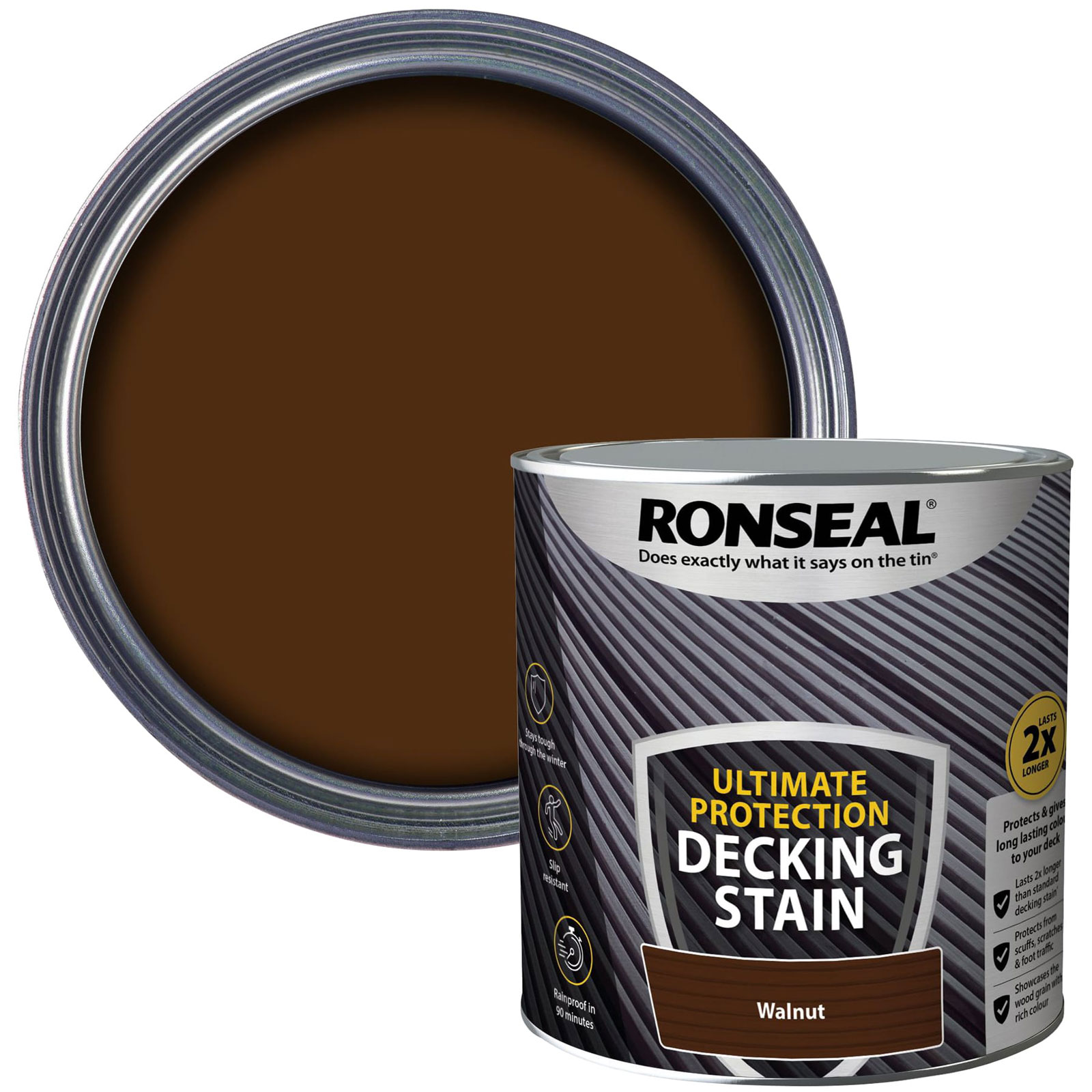 Ronseal 39104 Ultimate Protection Decking Stain Noce 2,5 litri