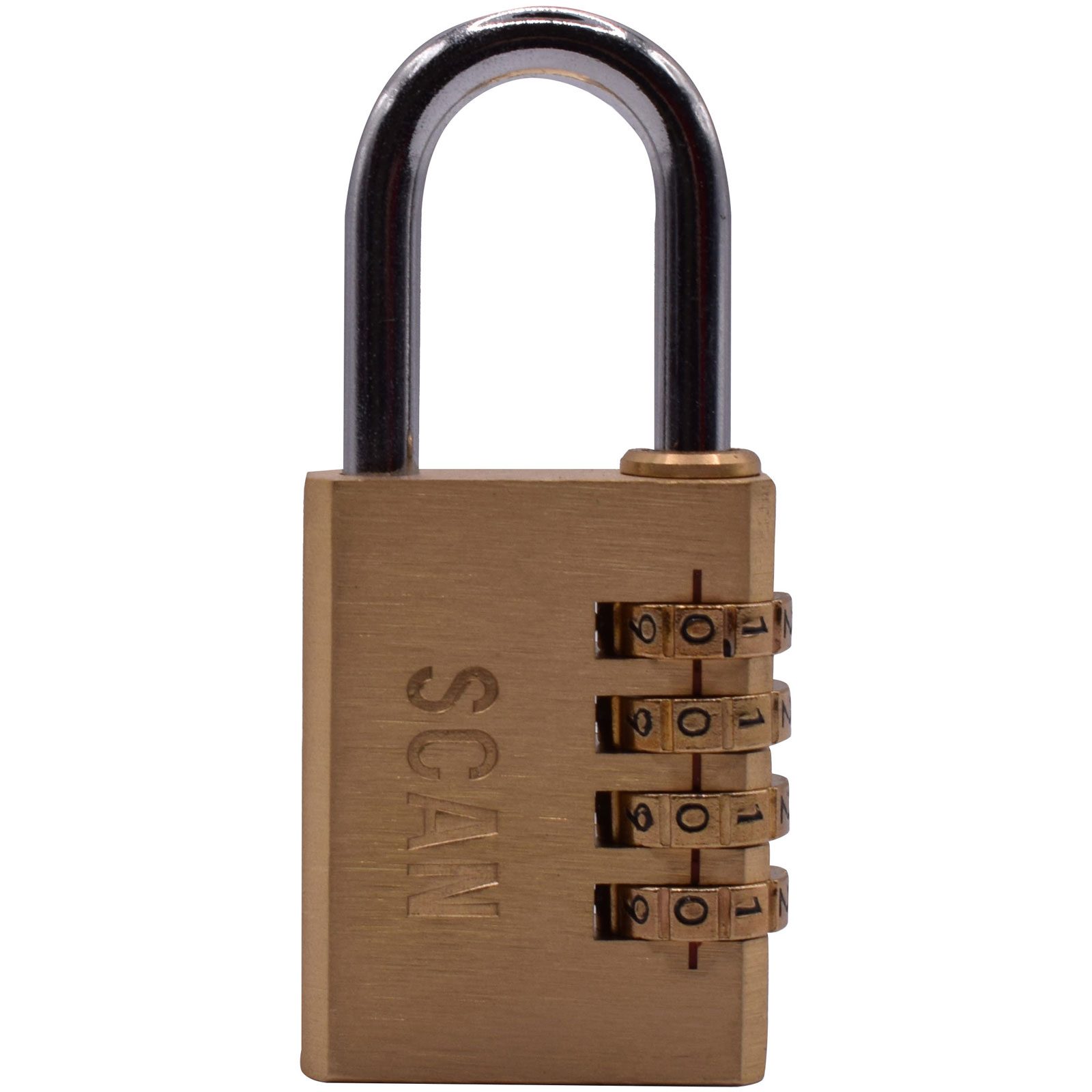 Scan NL1144 Lucchetto con combinazione in ottone 38 mm