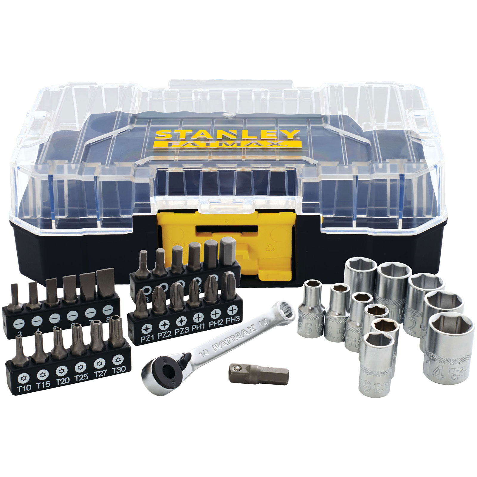 Stanley FMMT19101-0 FatMax® PRO-STACK™ 1/4in Socket & Bit Set, 37 Piece