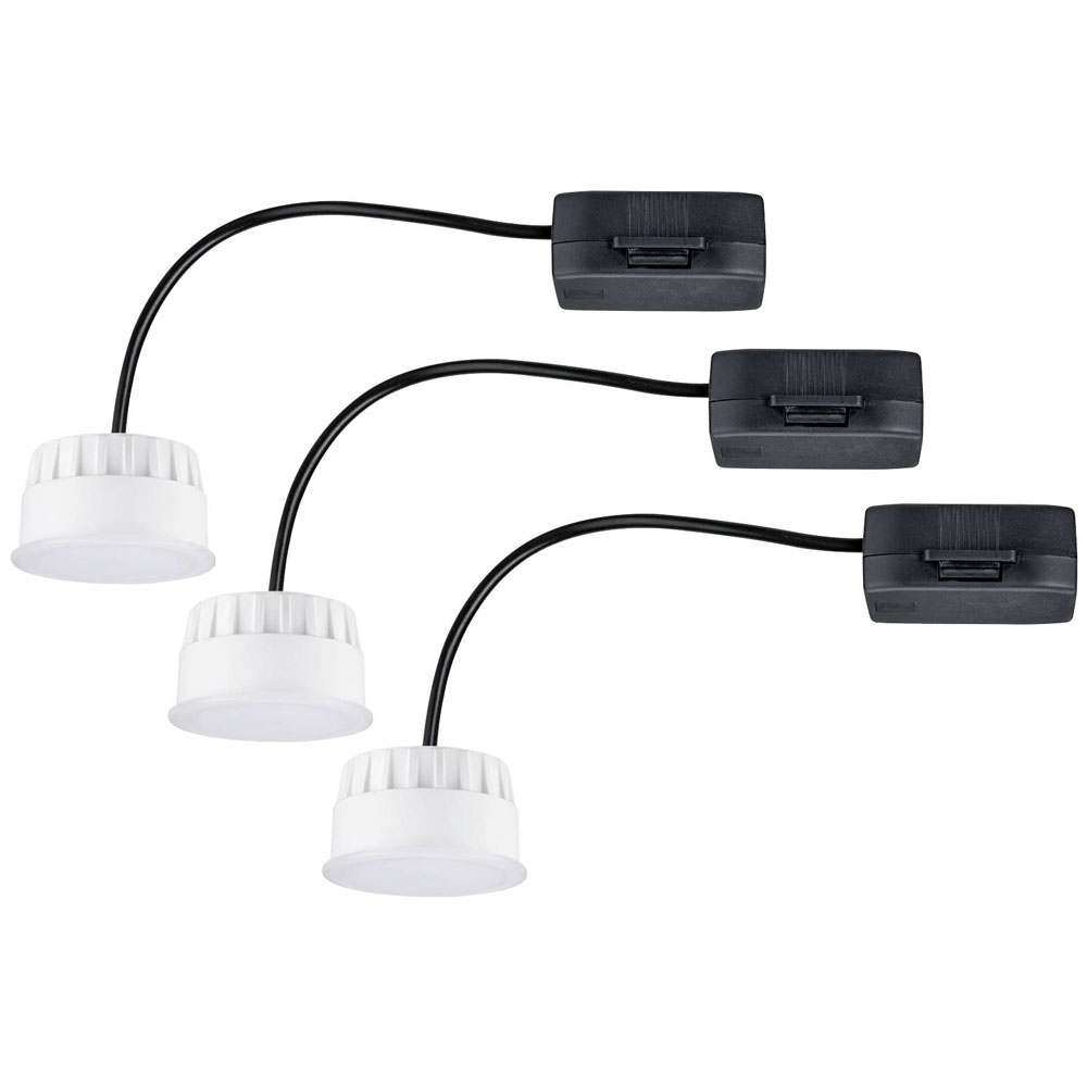 Paulmann 92472.0 LED Bathroom Recessed Light 18W Satin 3 pcs EEC: G