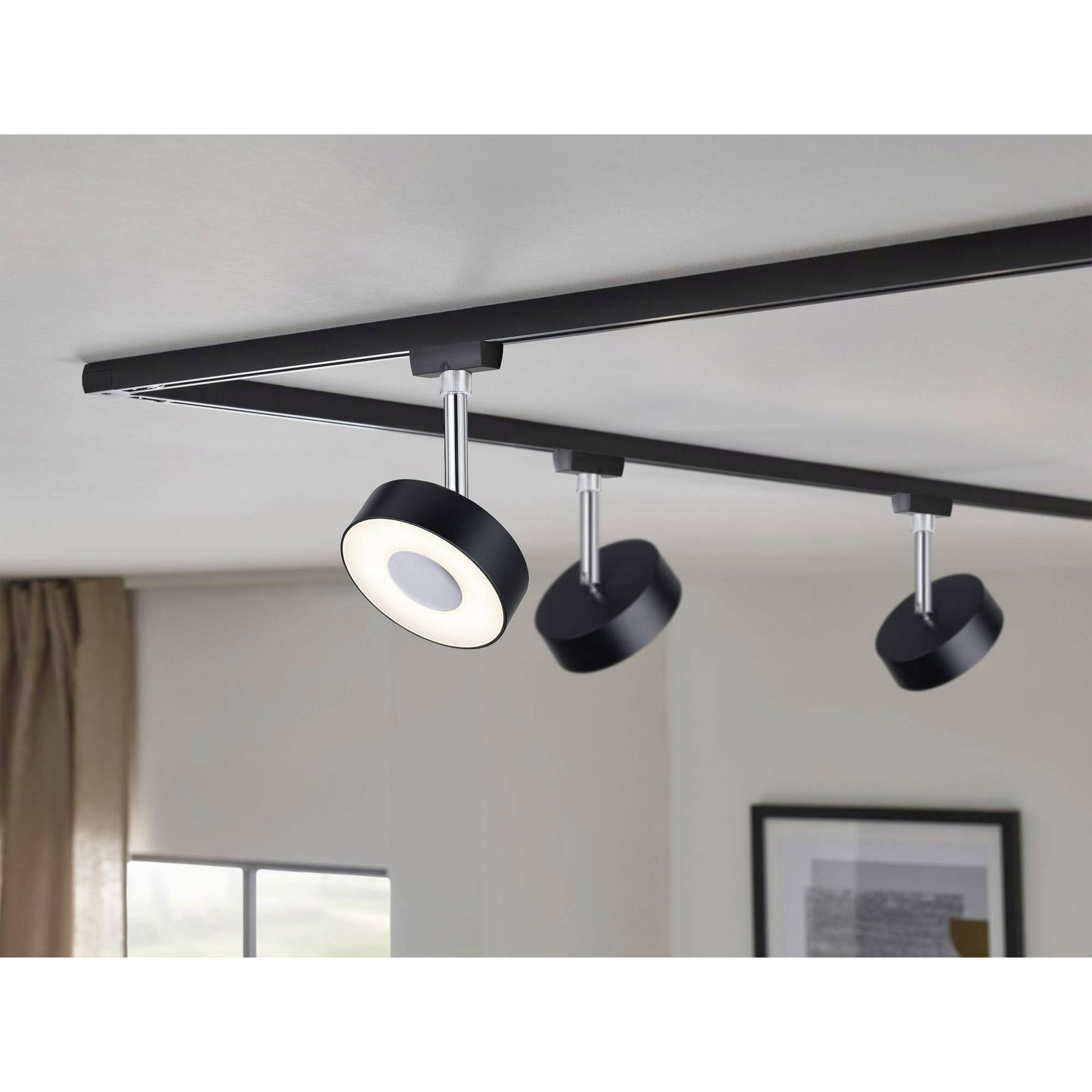 Paulmann 96915 URail LED Light 5W Nero Opaco Compatibile con binario ad alta tensione