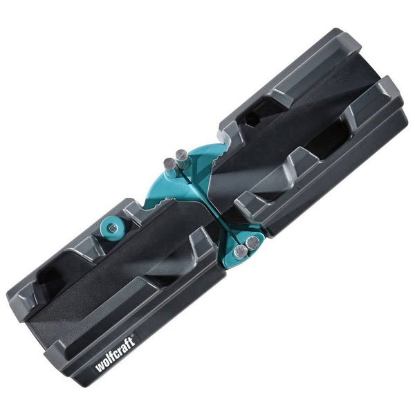 Wolfcraft 6948000 Caja de ingletes de sujeción: Caja de ingletes y biselado 2 en 1 85°-180°