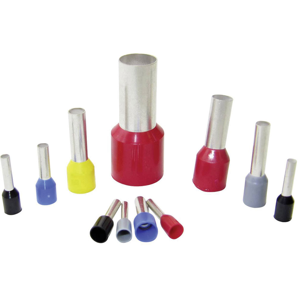 WKK Ce 007508T-C Ferrule 0.75mm² Partially Insulated Blue 100 Pieces