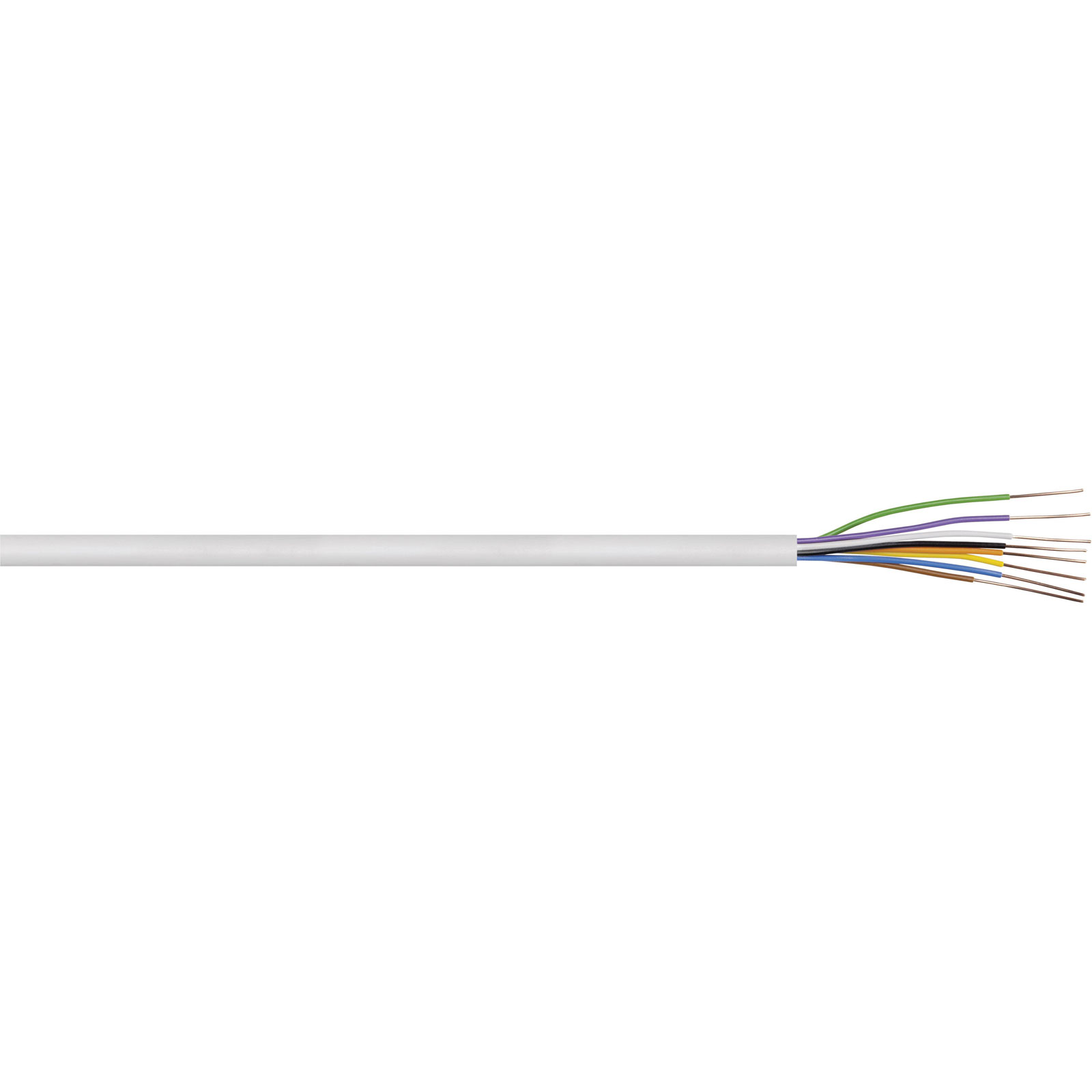 Kash 70I128 Signal Cable 4X0.8mm² White 10m VDE Certified