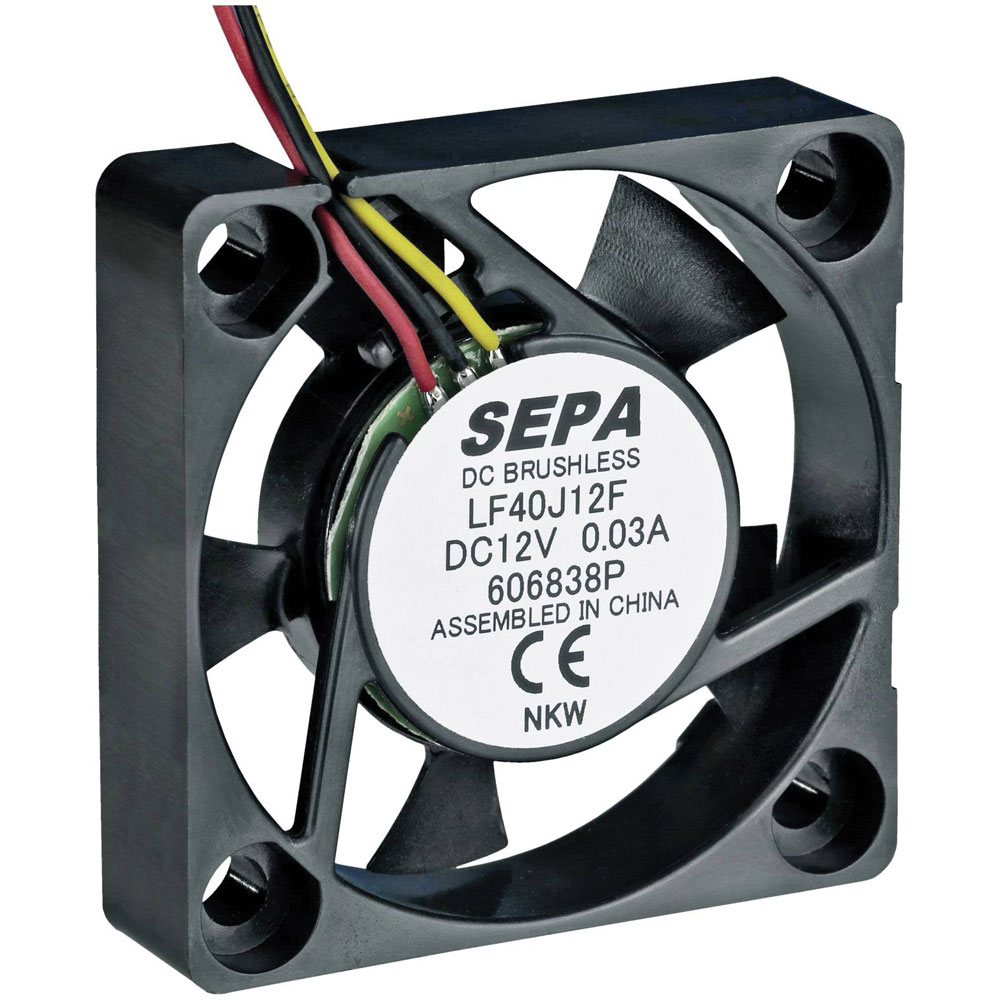 SEPA MFB25F12-BLI Axial Fan 12V DC 25x25x10mm Durable High Flow Rate