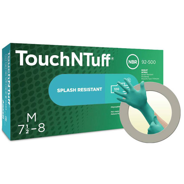 Guanti in nitrile Ansell 92500100 TouchNTuff XL Protezione chimica durevole