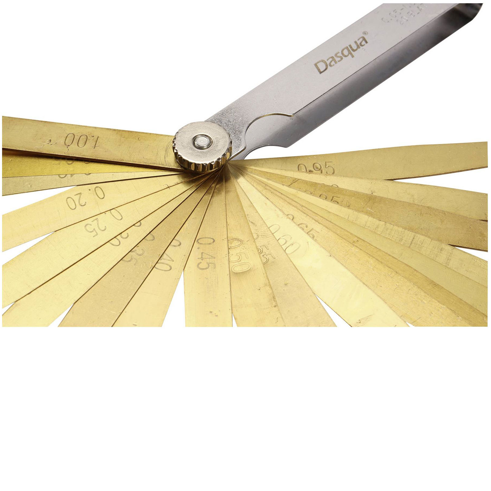 Dasqua 1620-0100 Brass Feeler Gauge Durable Tool for Spark Plug Precision