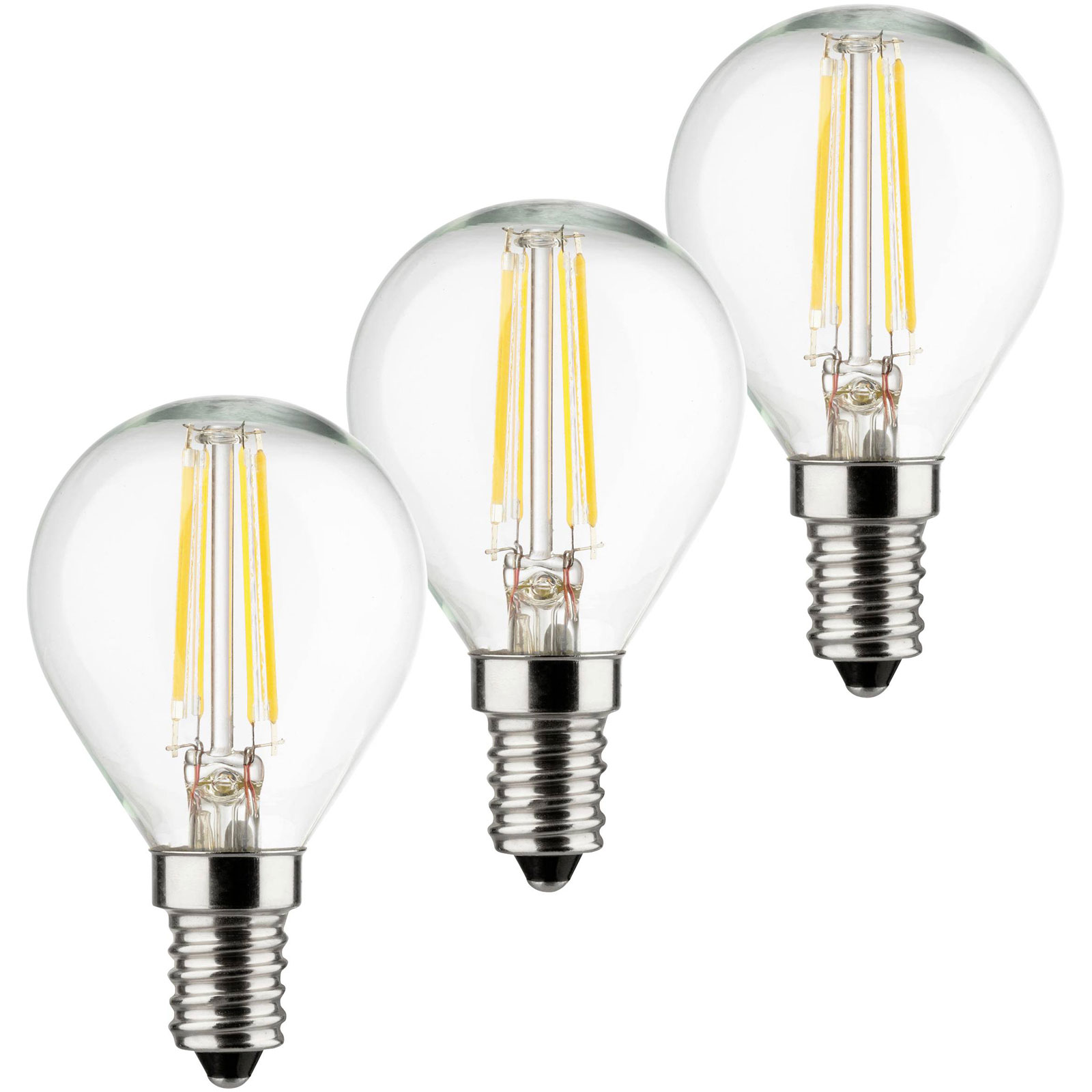 Müller-Licht 400293 LED Teardrop 4W=40W Warm White E14 3pc Retro Style