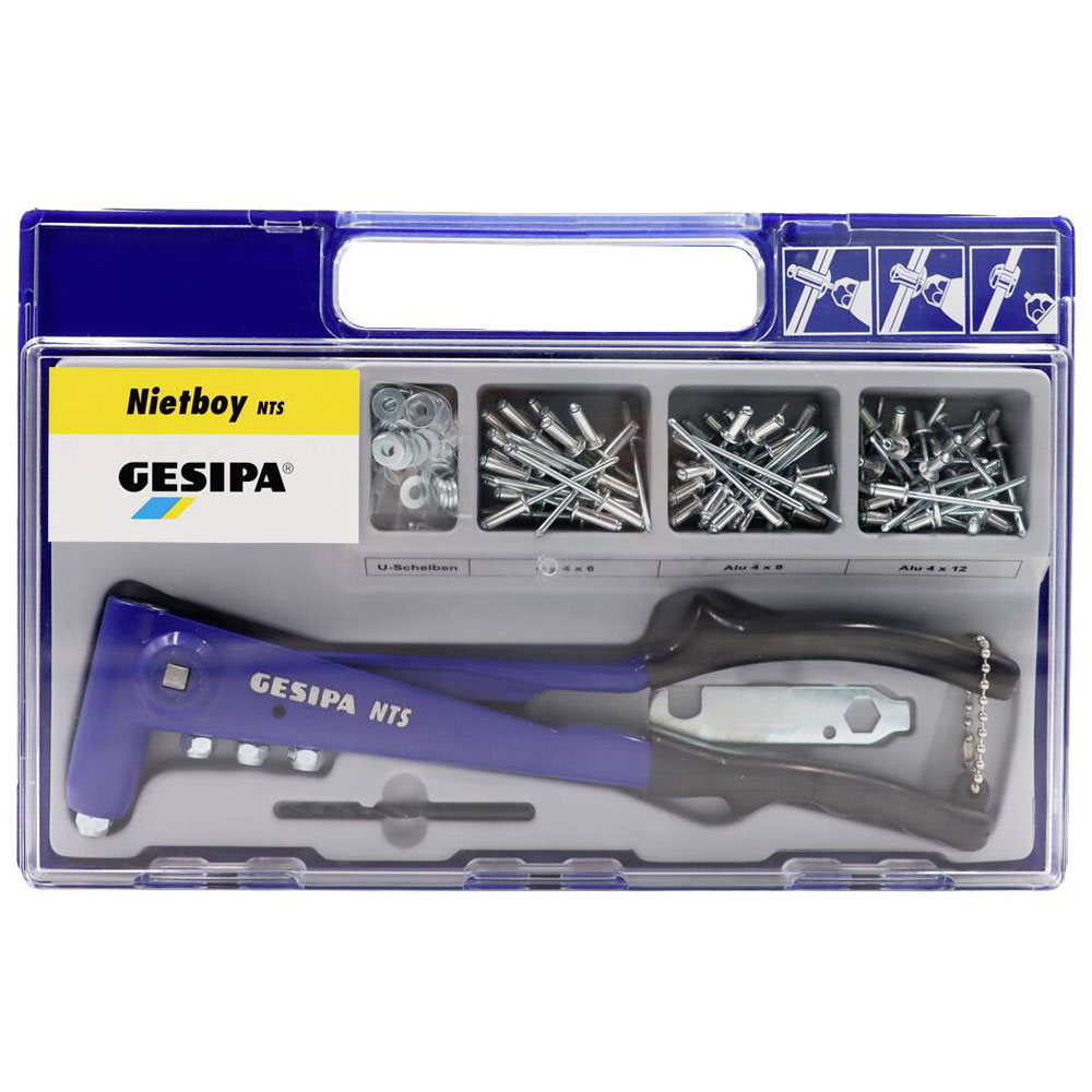 Gesipa 1435461 Nietboy Hand Riveter Set with Case & Accessories