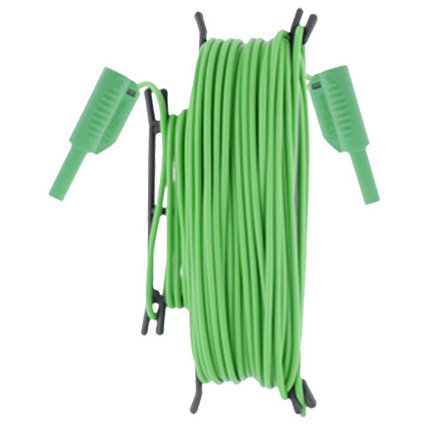 Metrel 20992986 Cavo di prova Jack 4 mm 20 m Verde 1 pezzo Spina a banana Estremità