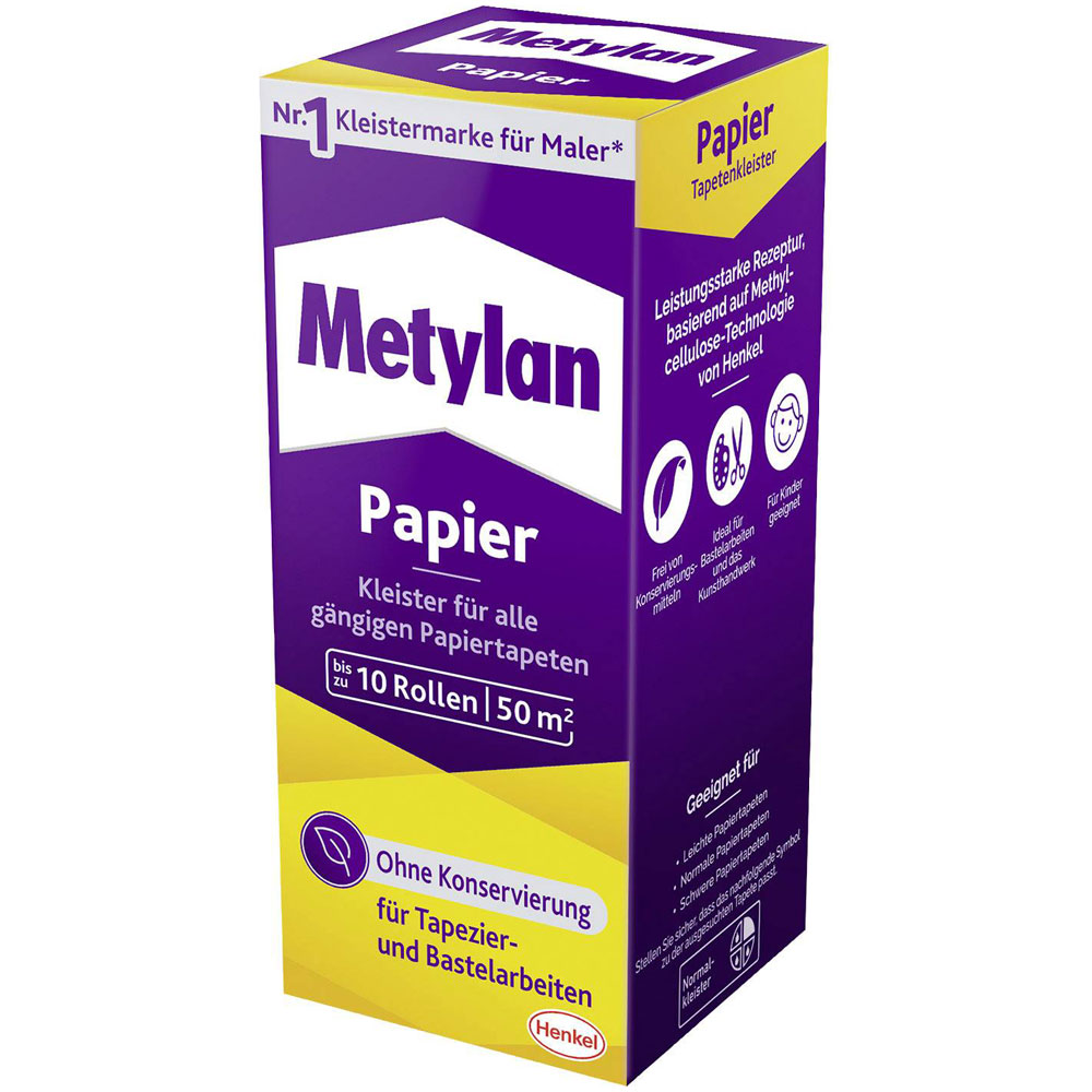Metylan MPP40 Pasta per carta da parati 125 g Per carte da parati in carta leggera e pesante