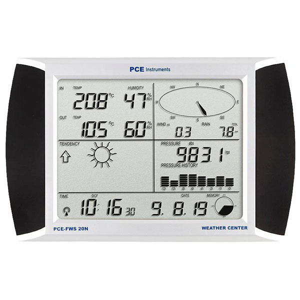 PCE Instruments PCE-FWS 20N Estación meteorológica digital inalámbrica con energía solar