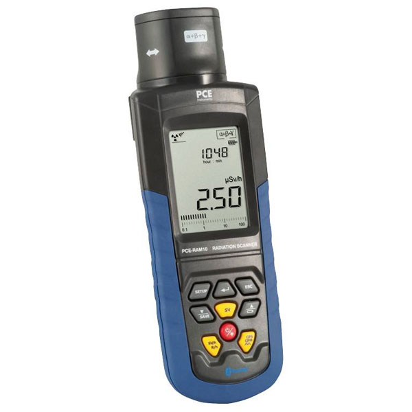 PCE Instruments PCE-RAM 10 Geiger Counter: display LCD Bluetooth ad alta precisione
