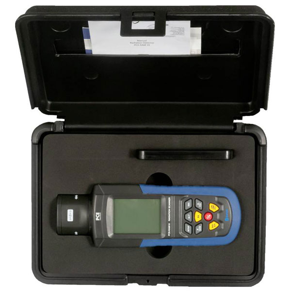 PCE Instruments PCE-RAM 10 Geiger Counter: display LCD Bluetooth ad alta precisione