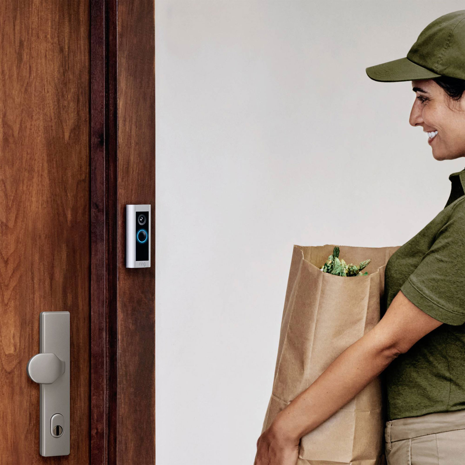 Ring 8VRCPZ-0EU0 Pro 2 Videocitofono HD+ 3D Motion Wi-Fi Nichel opaco