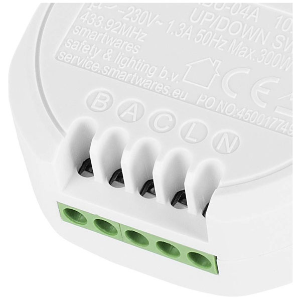 Smartwares SH4-99572 BASIC Interruttore wireless 433 MHz per presa e muro