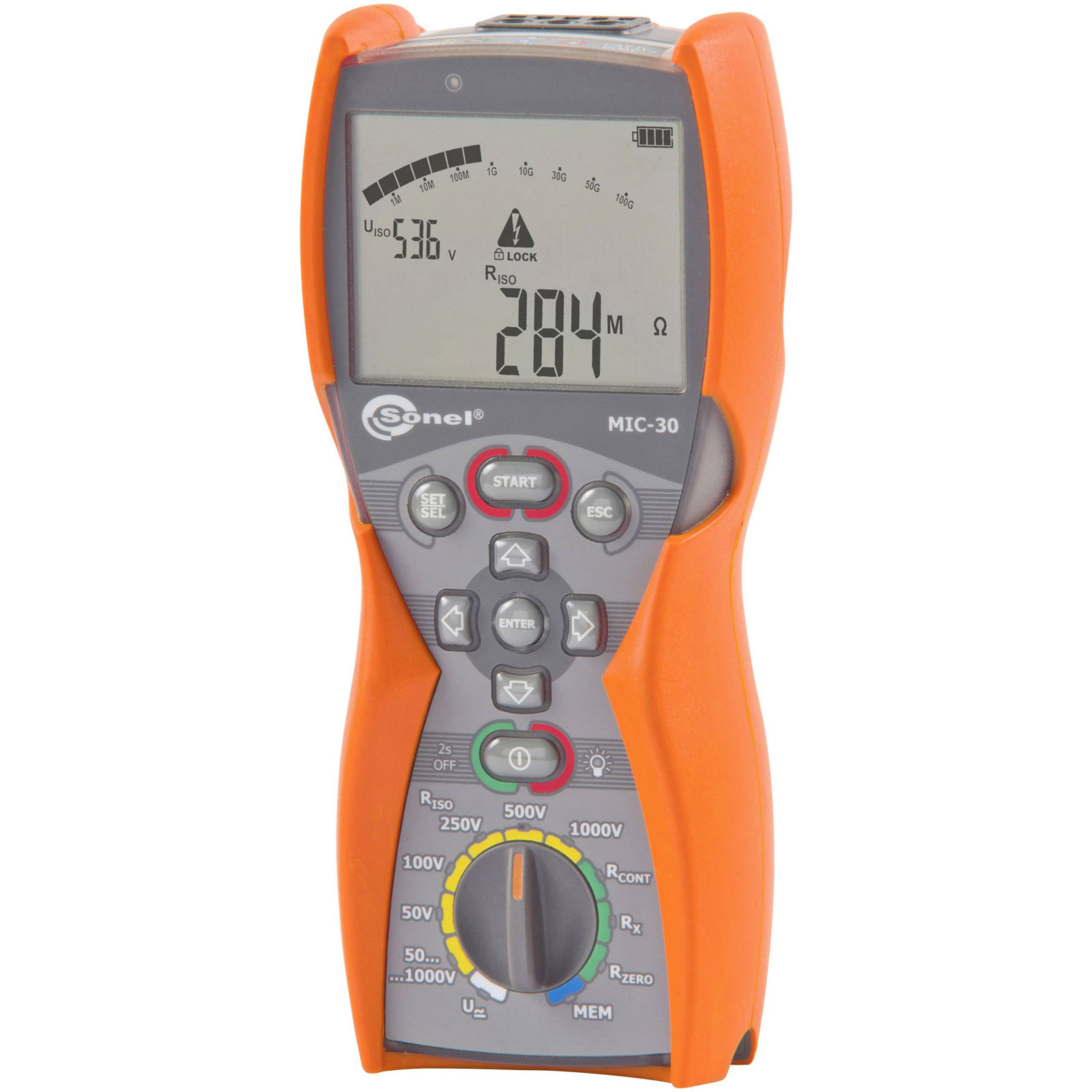 Sonel WMGBMIC30 MIC-30 Tester di isolamento 50-1000V ergonomico calibrato ISO