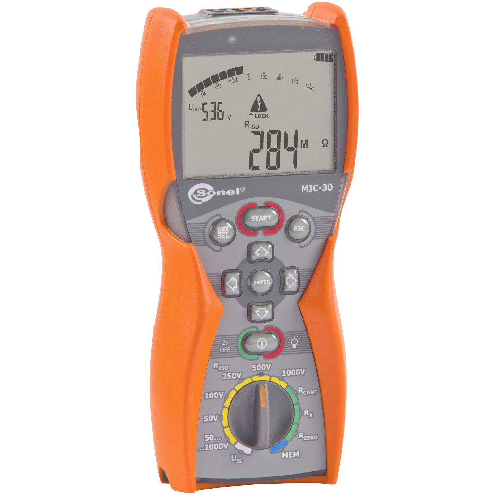 Sonel WMGBMIC30 MIC-30 Tester di isolamento 50-1000V ergonomico calibrato ISO