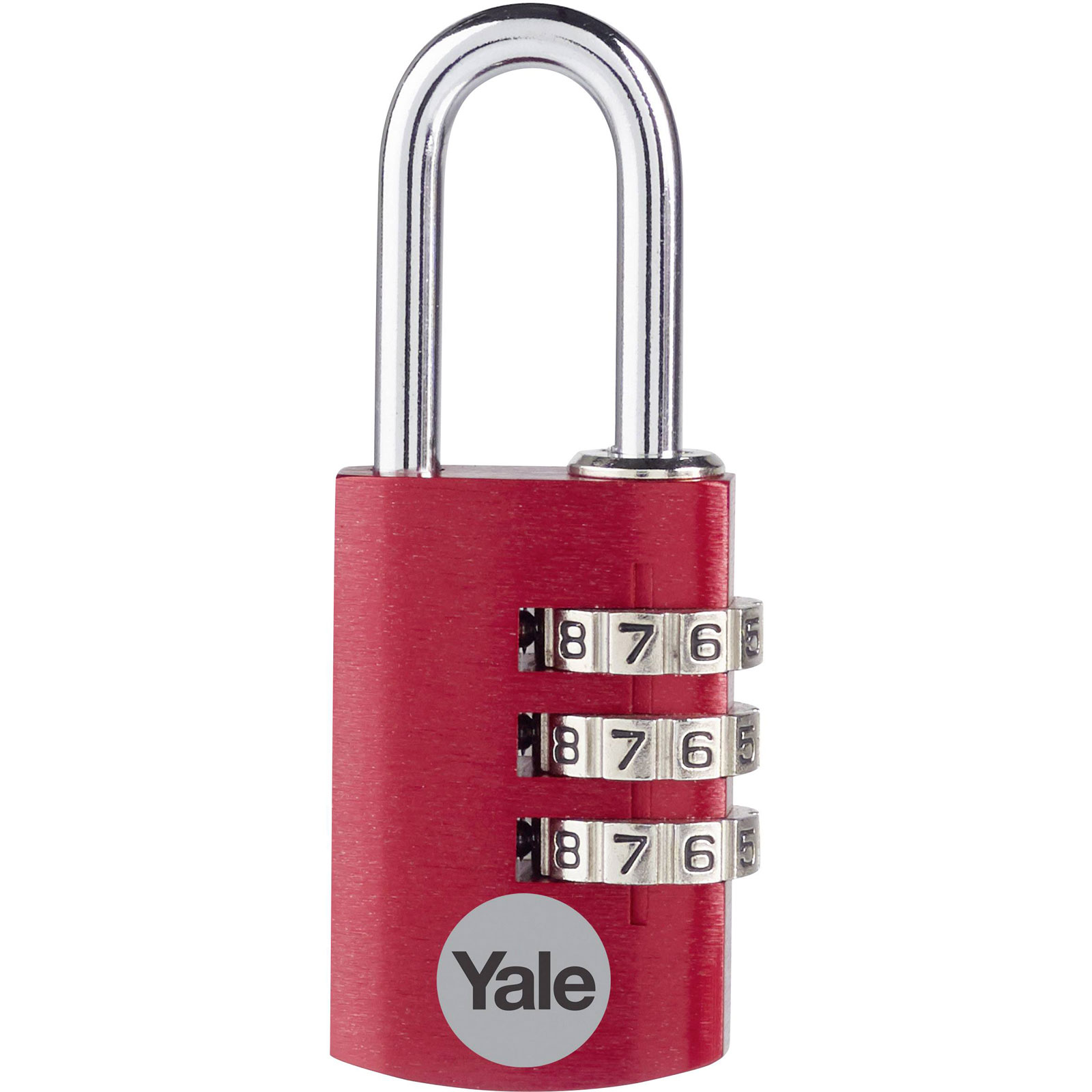 Lucchetto YALE YE3CB/20/121/1/CO Rosso Combinazione 20mm Sicuro 1 pz