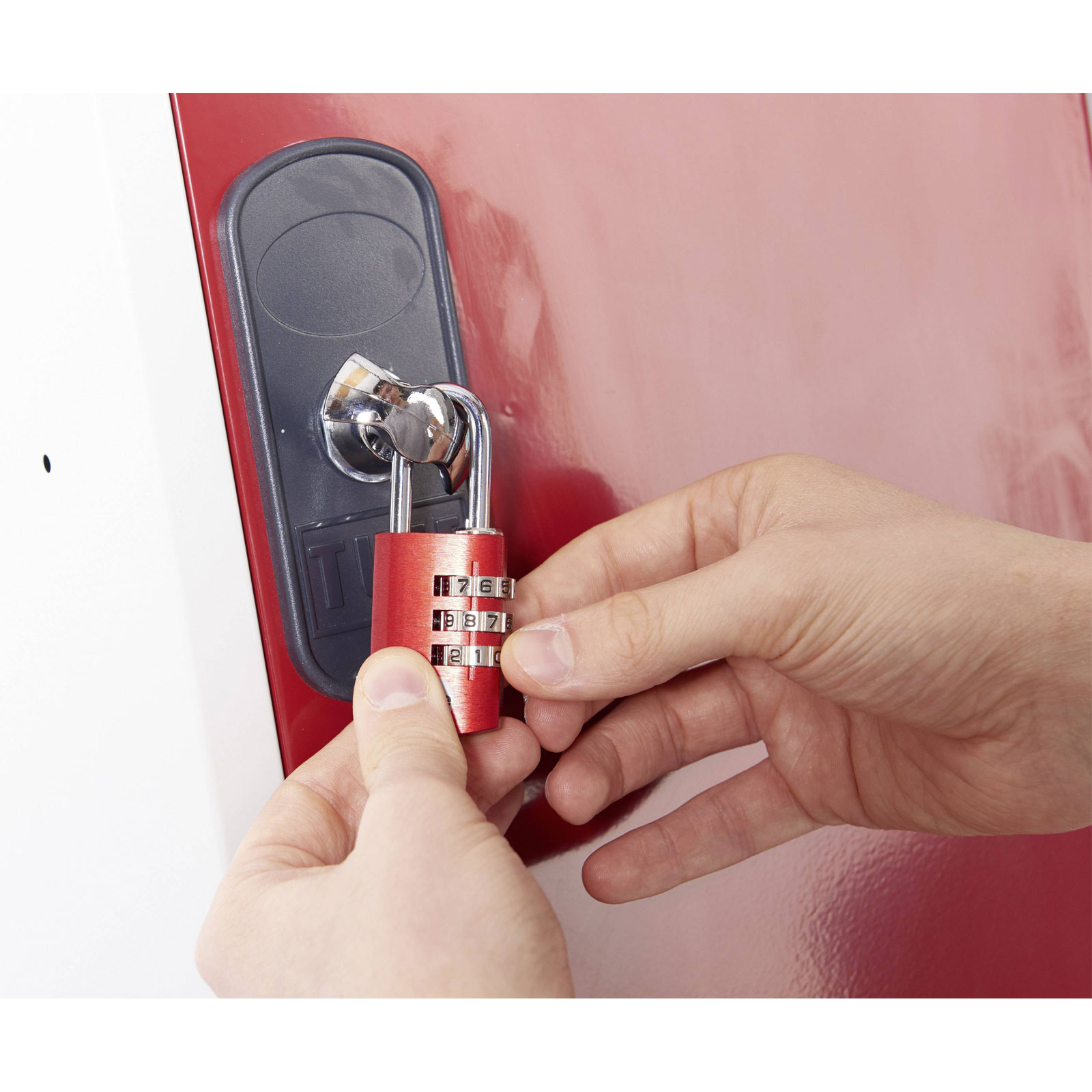Lucchetto YALE YE3CB/20/121/1/CO Rosso Combinazione 20mm Sicuro 1 pz