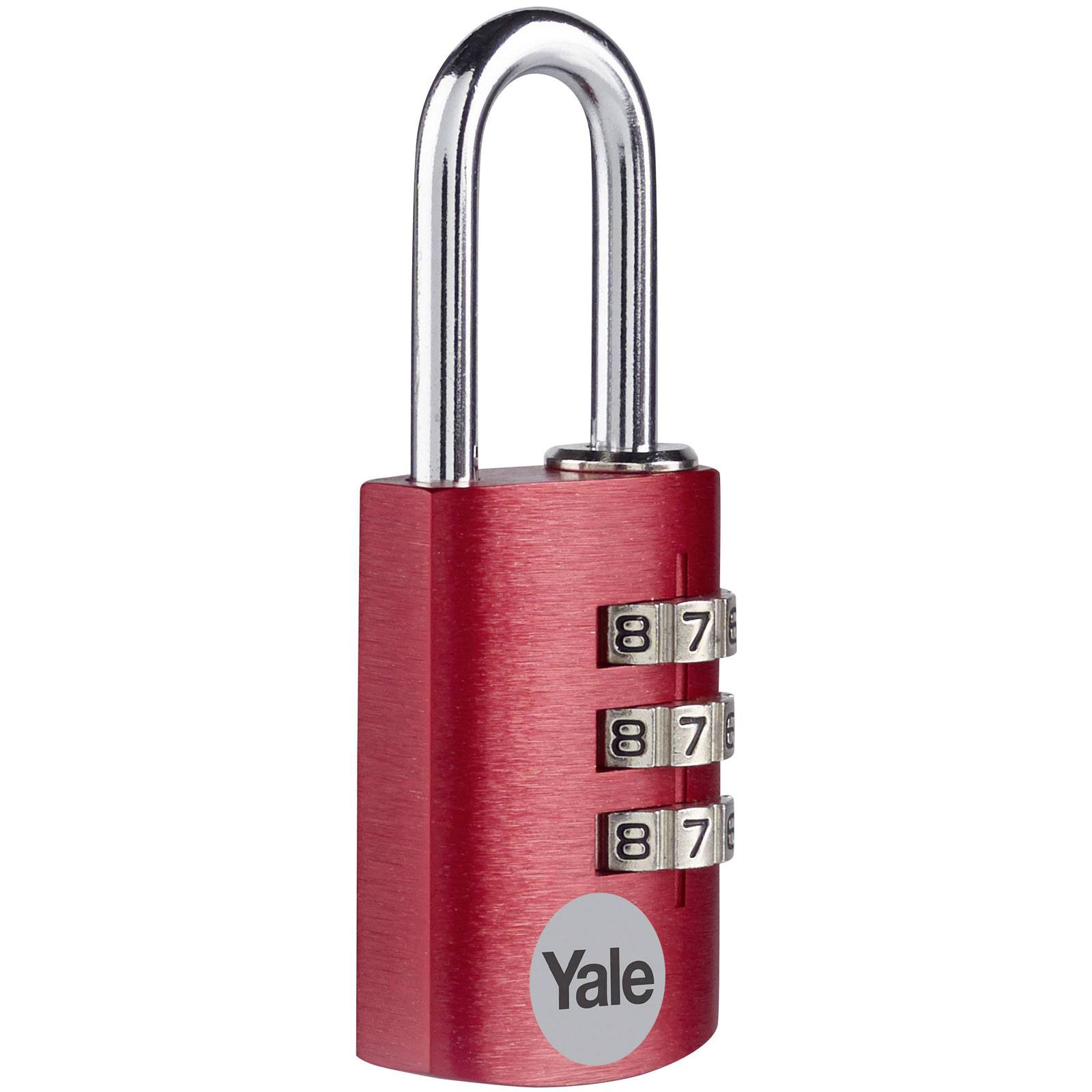 Lucchetto YALE YE3CB/20/121/1/CO Rosso Combinazione 20mm Sicuro 1 pz