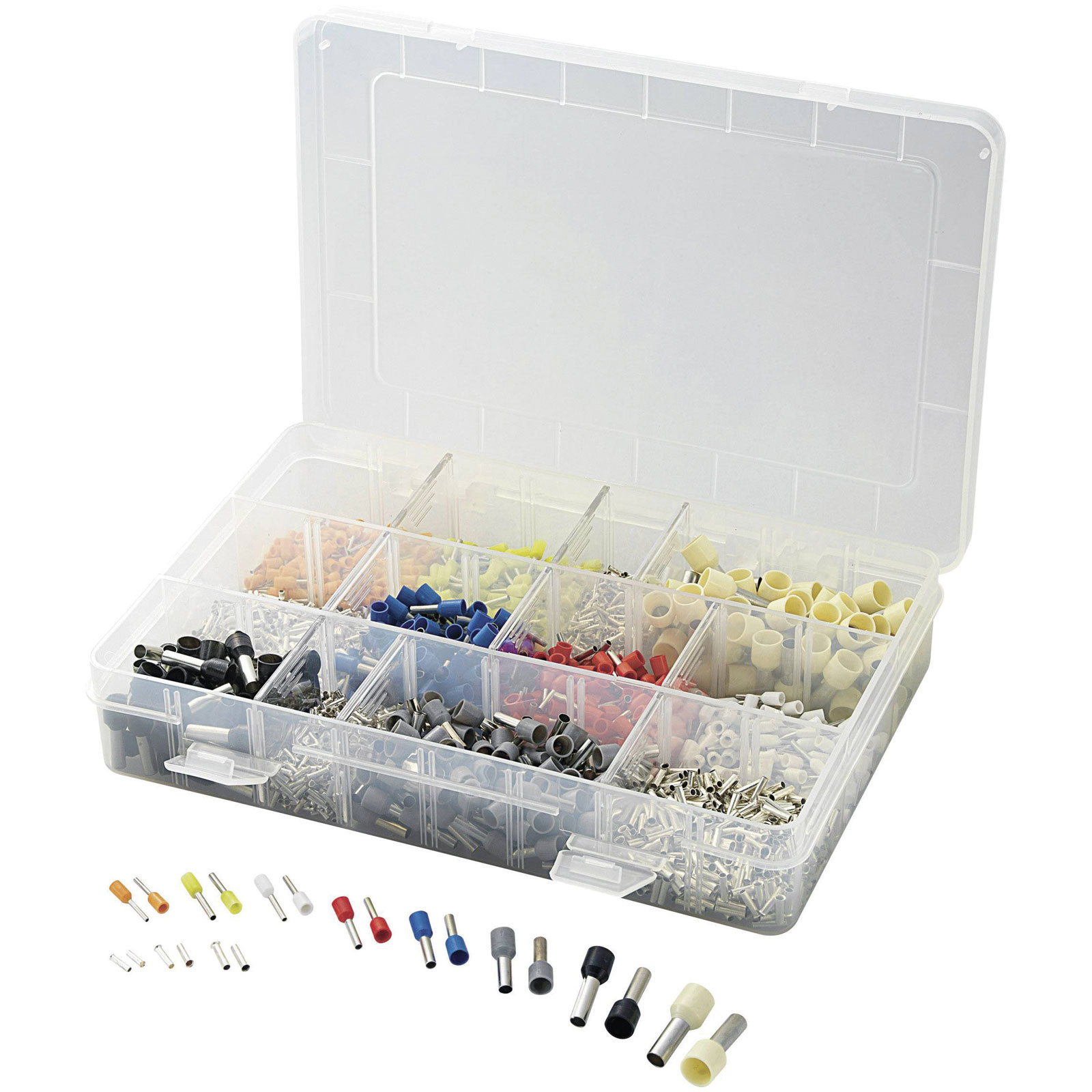 TruComponents T1903C023 Jeu de viroles 0,14-0,50 mm² 200 pièces Couleurs assorties