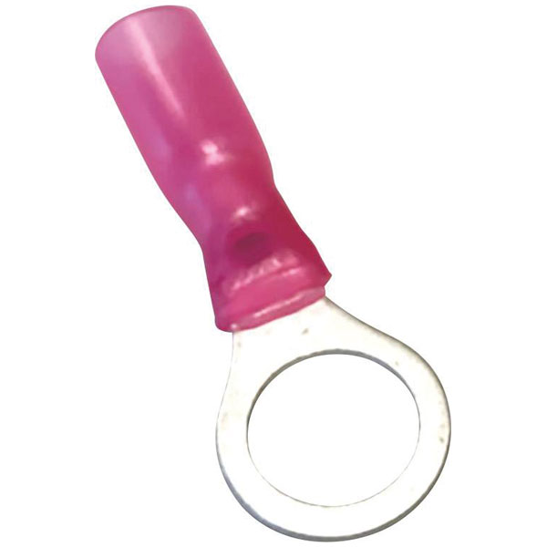 TRUCONTENTES T2010C295 Terminal de anillo 6 mm² 6.4 mm agujeros amarillo 10 piezas