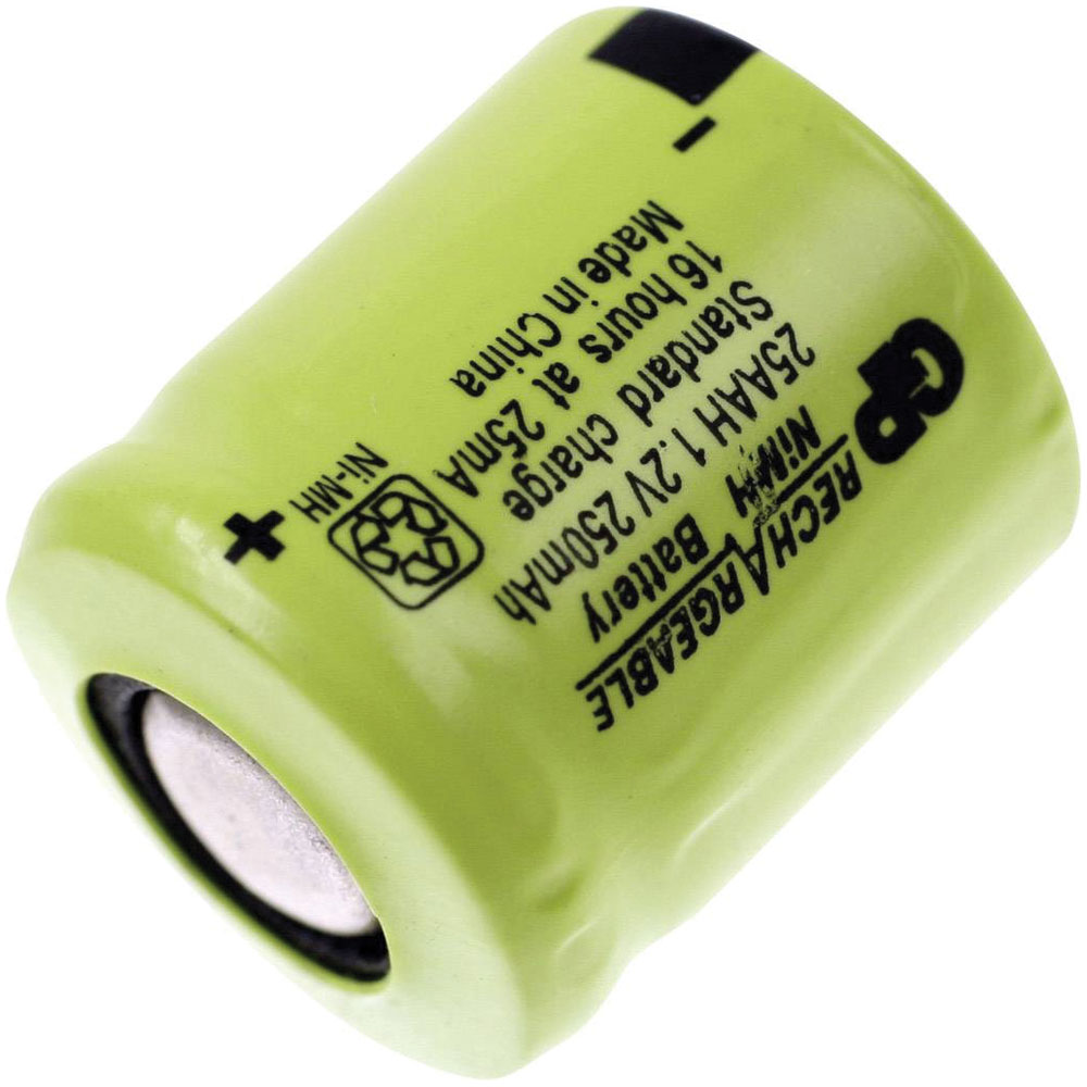 GP129938GP GP17AAAH Rechargeable NiMH 1/3AAA 1.2V 170mAh Flat Top Battery