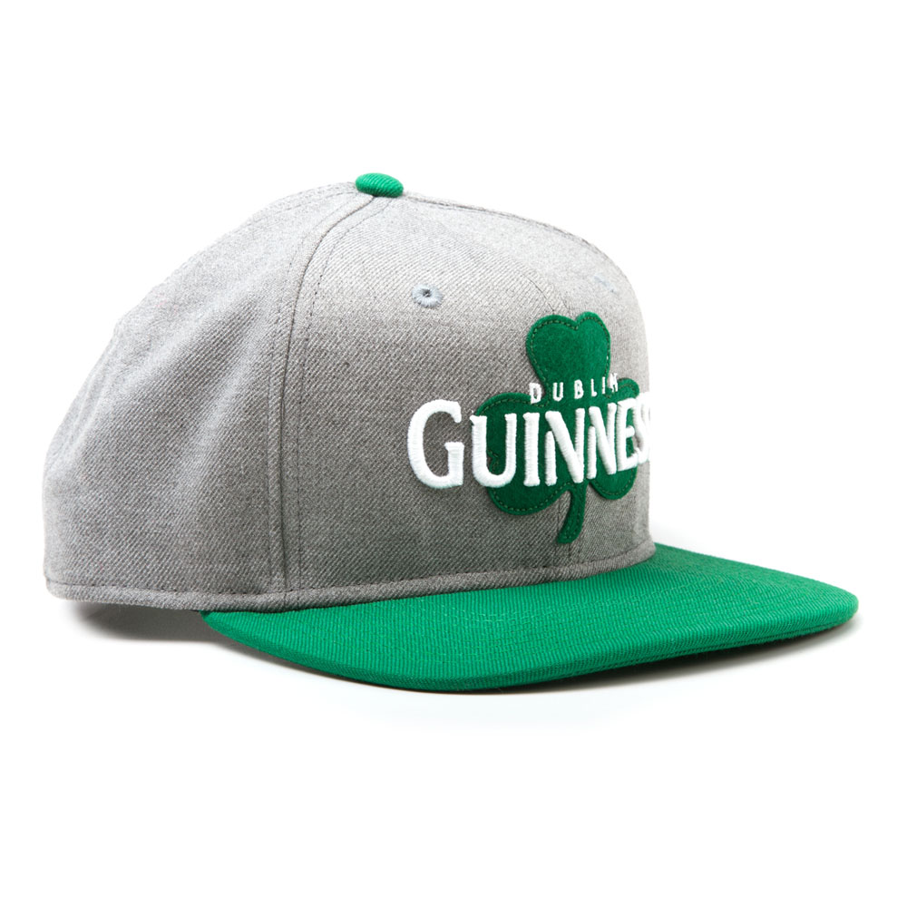 SB07JEGNS GUINNESS Dublin Shamrock Snapback Baseball Cap Grey/Green eBay