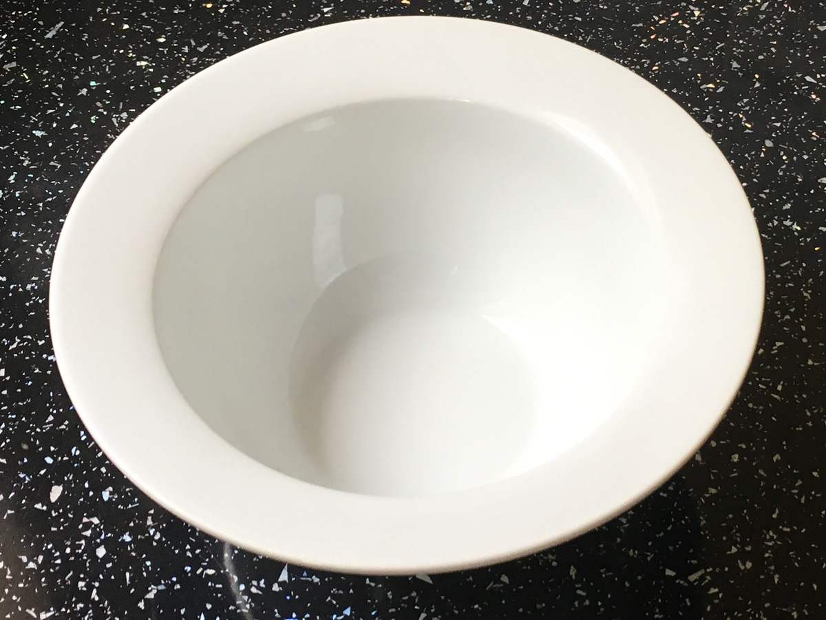 Large 27cm White Porcelain Pasta Bowl Set Rimmed Serving Deep Soup ...