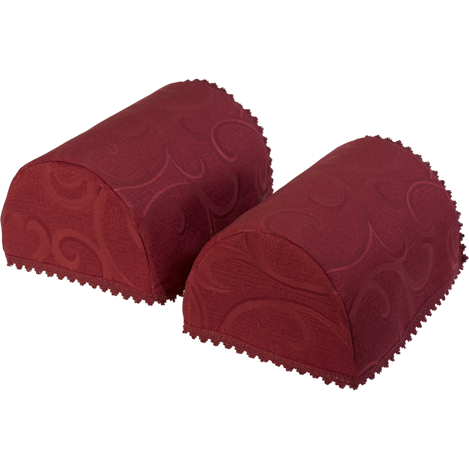 Coppia di copribraccioli Havard pizzo design girevole copridivano arredo antimacassar - Foto 16 di 17