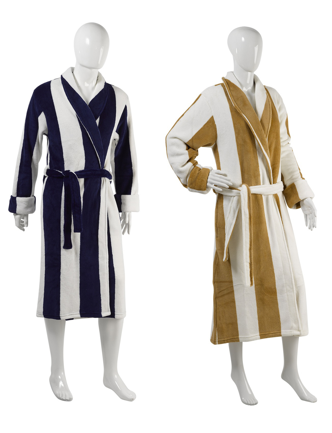striped mens dressing gown
